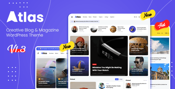 Atlas-简约漂亮WordPress新闻博客自媒体主题