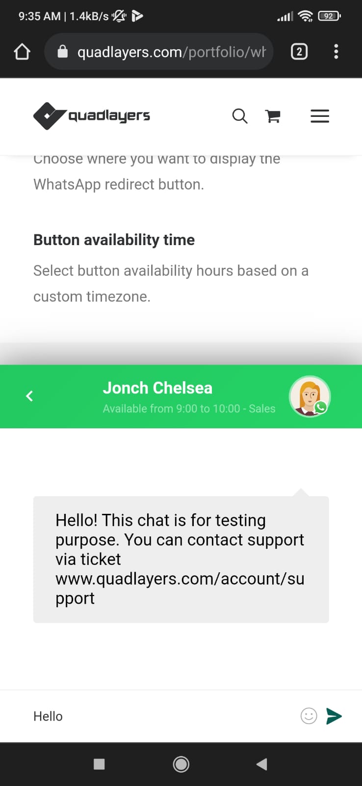 WhatsApp Chat PRO-快速联系与聊天按钮工具WordPress插件插图2-WP资源海