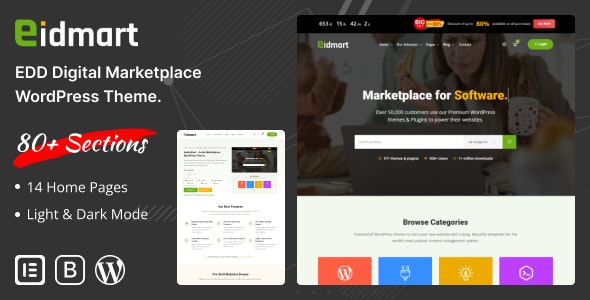 Eidmart v2.5 资源下载/图片音视频下载WordPress主题