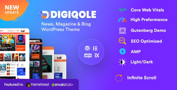 Digiqole-新闻资讯杂志博客WordPress主题