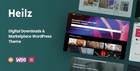 Heilz 图片素材音视频下载WordPress精品主题