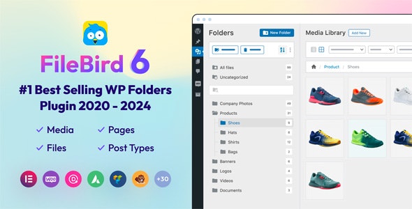 FileBird Pro-媒体库文件夹/图片管理WordPress插件