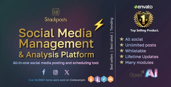 Stackposts 社交媒体管理和分析平台PHP源码
