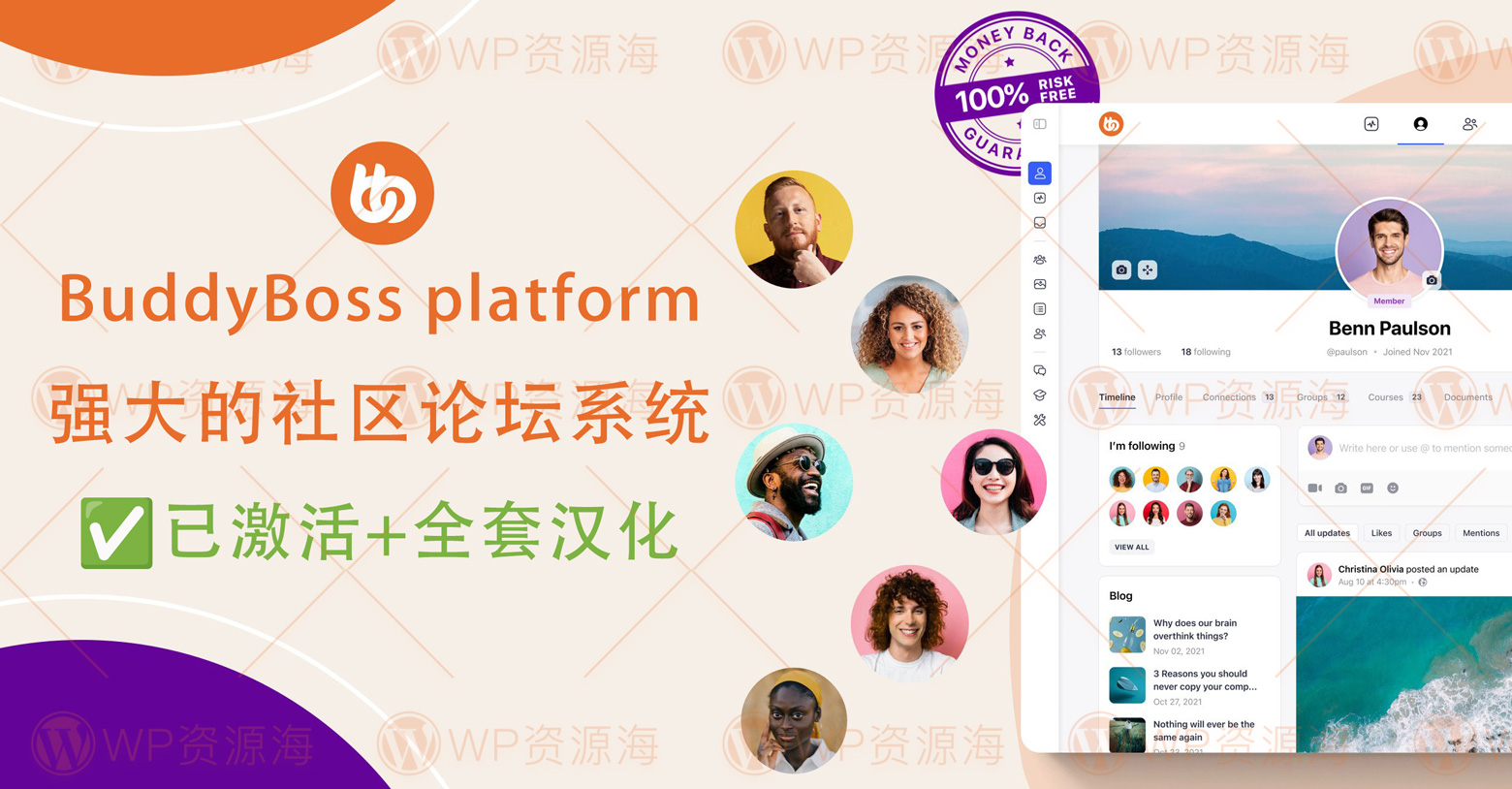 BuddyBoss Platform-新一代社区论坛系统WordPress主题+插件
