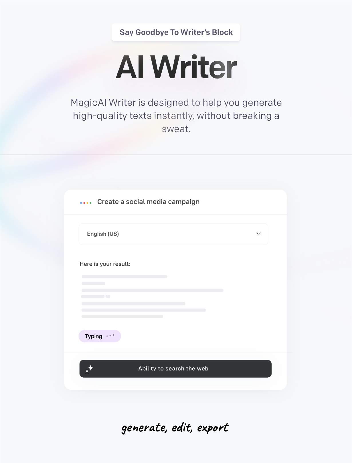 MagicAI 内容生成AI写作/GPT聊天/AI编码WordPress插件插图6-WP资源海 MagicAI 内容生成AI写作/GPT聊天/AI编码WordPress插件插图6-WP资源海