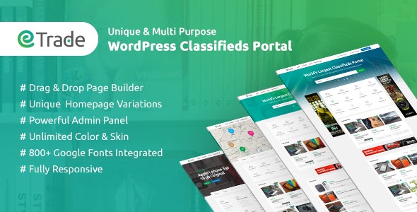 Trade v3.3.7 现代化分类信息广告WordPress主题