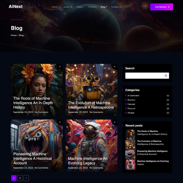 AiNext-AI机构AI公司网站模板WordPress主题插图5-WP资源海