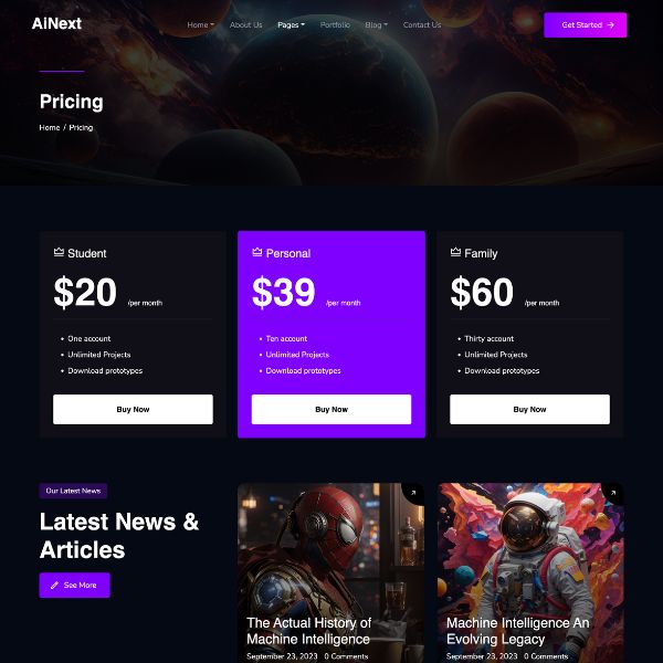 AiNext-AI机构AI公司网站模板WordPress主题插图8-WP资源海