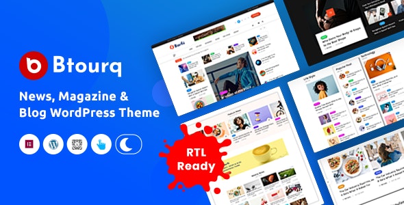 Btourq v1.0.4 新闻资讯博客杂志WordPress主题
