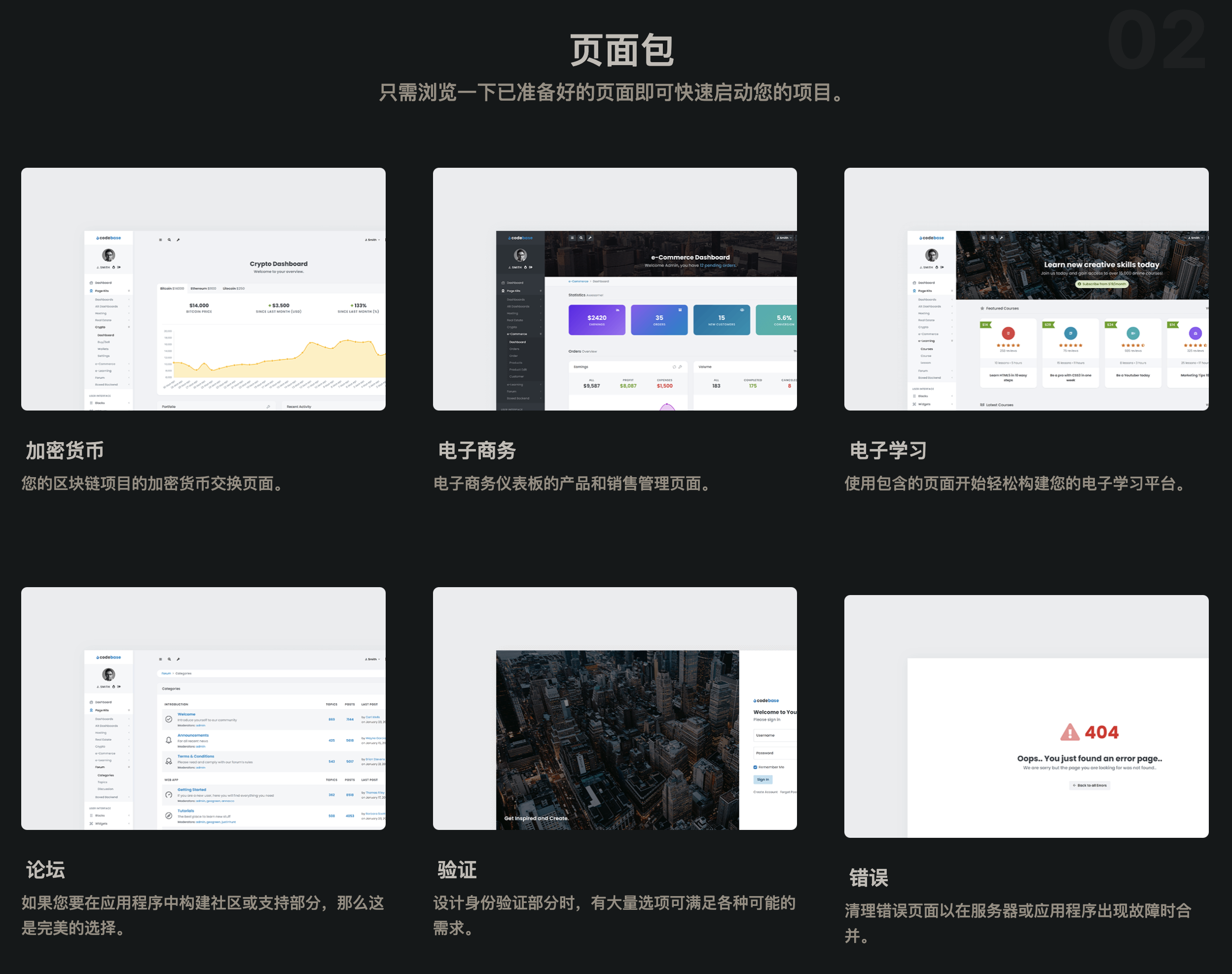 Codebase-管理后台仪表板Bootstrap+Laravel 11模板插图2-WP资源海 Codebase-管理后台仪表板Bootstrap+Laravel 11模板插图2-WP资源海