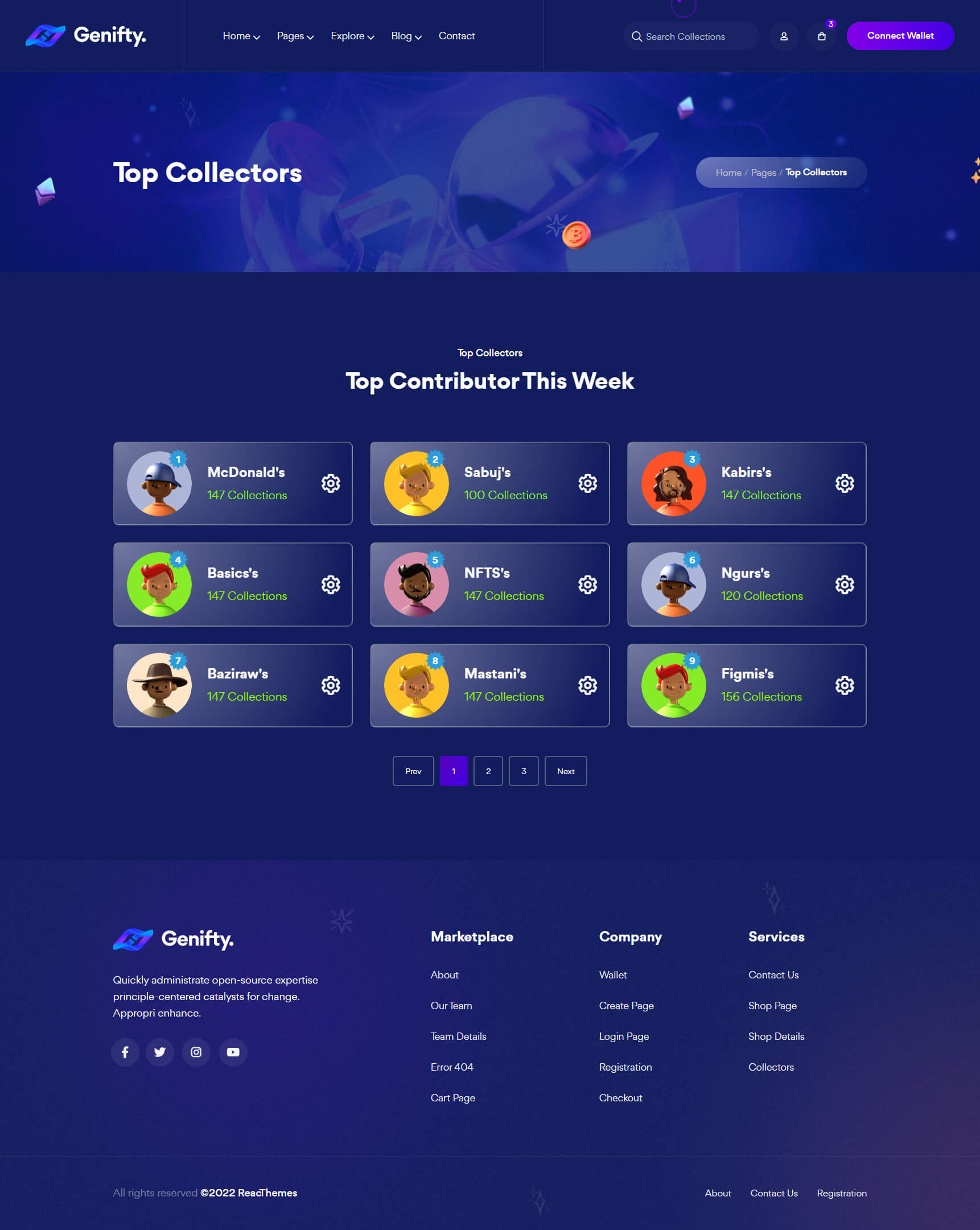 Genifty 炫酷风NFT市场/数字藏品HTML网站模板插图11-WP资源海 Genifty 炫酷风NFT市场/数字藏品HTML网站模板插图11-WP资源海