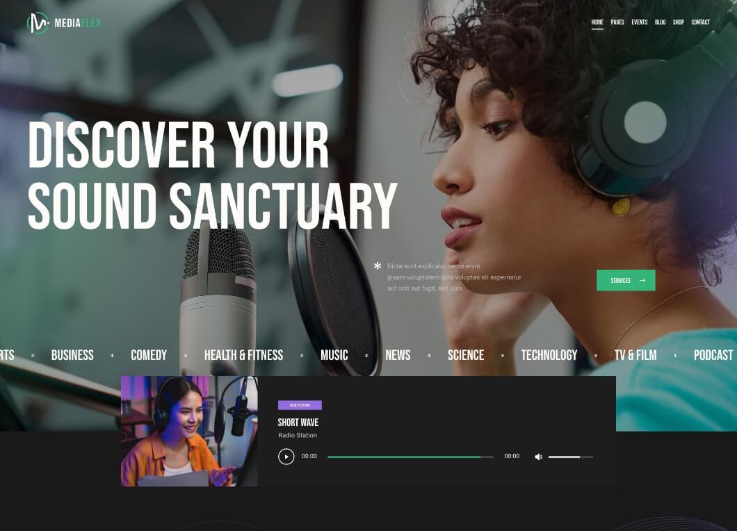 MediaFlex-电视剧集音乐播客流媒体网站模板WordPress主题插图2-WP资源海 MediaFlex-电视剧集音乐播客流媒体网站模板WordPress主题插图2-WP资源海
