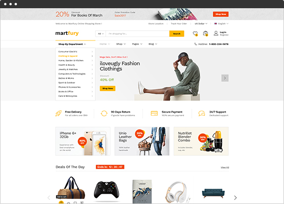 Martfury-WooCommerce市场主题插图-WP资源海 Martfury-WooCommerce市场主题插图-WP资源海