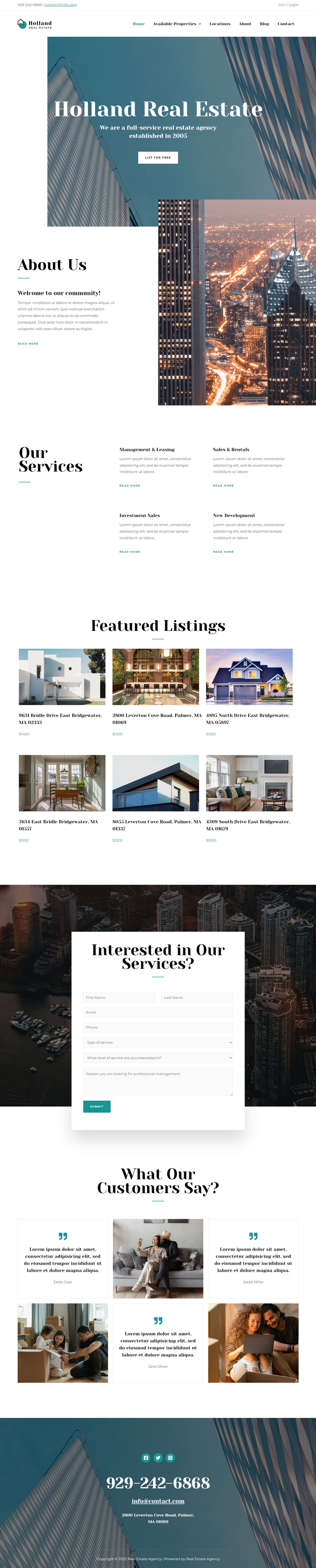 整站模板_房地产房产中介公司网站成品模板_一键导入式快速建站模板
