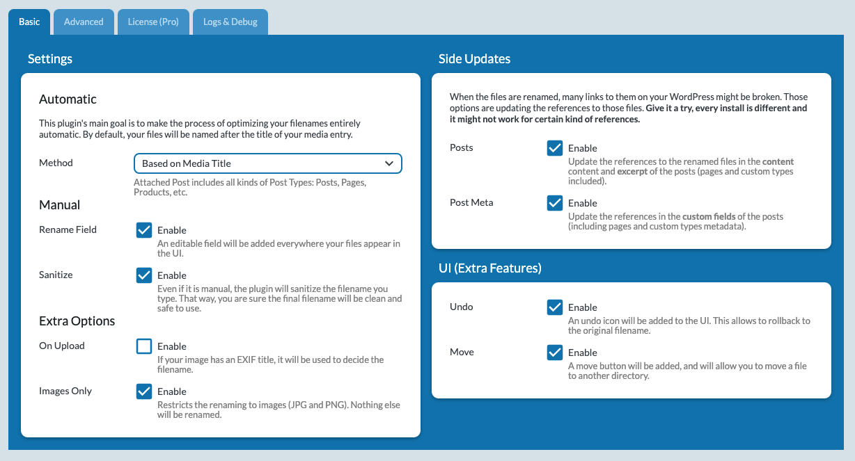 Media File Renamer Pro-图片与媒体库文件批量重命名WordPress插件插图6-WP资源海 Media File Renamer Pro-图片与媒体库文件批量重命名WordPress插件插图6-WP资源海