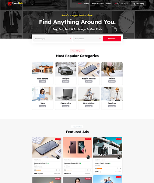 Classiads-广告与信息发布平台网站模板WordPress主题插图18-WP资源海 Classiads-广告与信息发布平台网站模板WordPress主题插图18-WP资源海