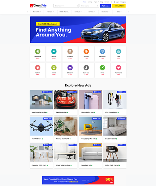 Classiads-广告与信息发布平台网站模板WordPress主题插图15-WP资源海 Classiads-广告与信息发布平台网站模板WordPress主题插图15-WP资源海