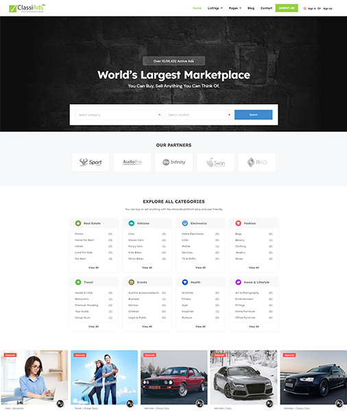 Classiads-广告与信息发布平台网站模板WordPress主题插图10-WP资源海 Classiads-广告与信息发布平台网站模板WordPress主题插图10-WP资源海