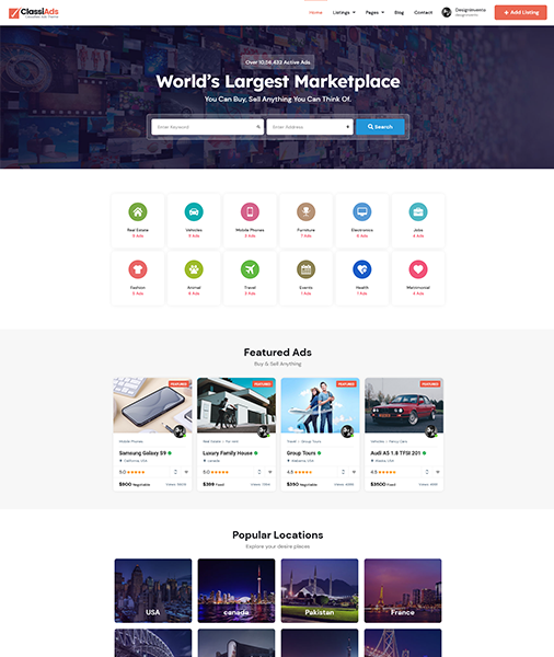 Classiads-广告与信息发布平台网站模板WordPress主题插图9-WP资源海 Classiads-广告与信息发布平台网站模板WordPress主题插图9-WP资源海