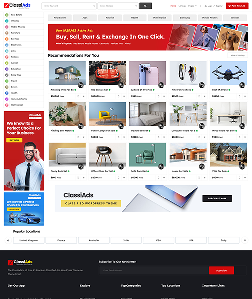 Classiads-广告与信息发布平台网站模板WordPress主题插图5-WP资源海 Classiads-广告与信息发布平台网站模板WordPress主题插图5-WP资源海
