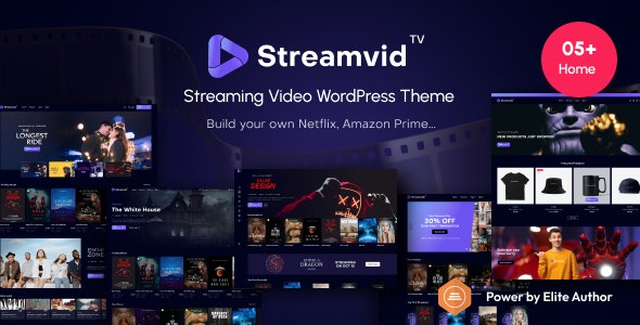 StreamVid-超炫酷电影视频网站模板WordPress主题