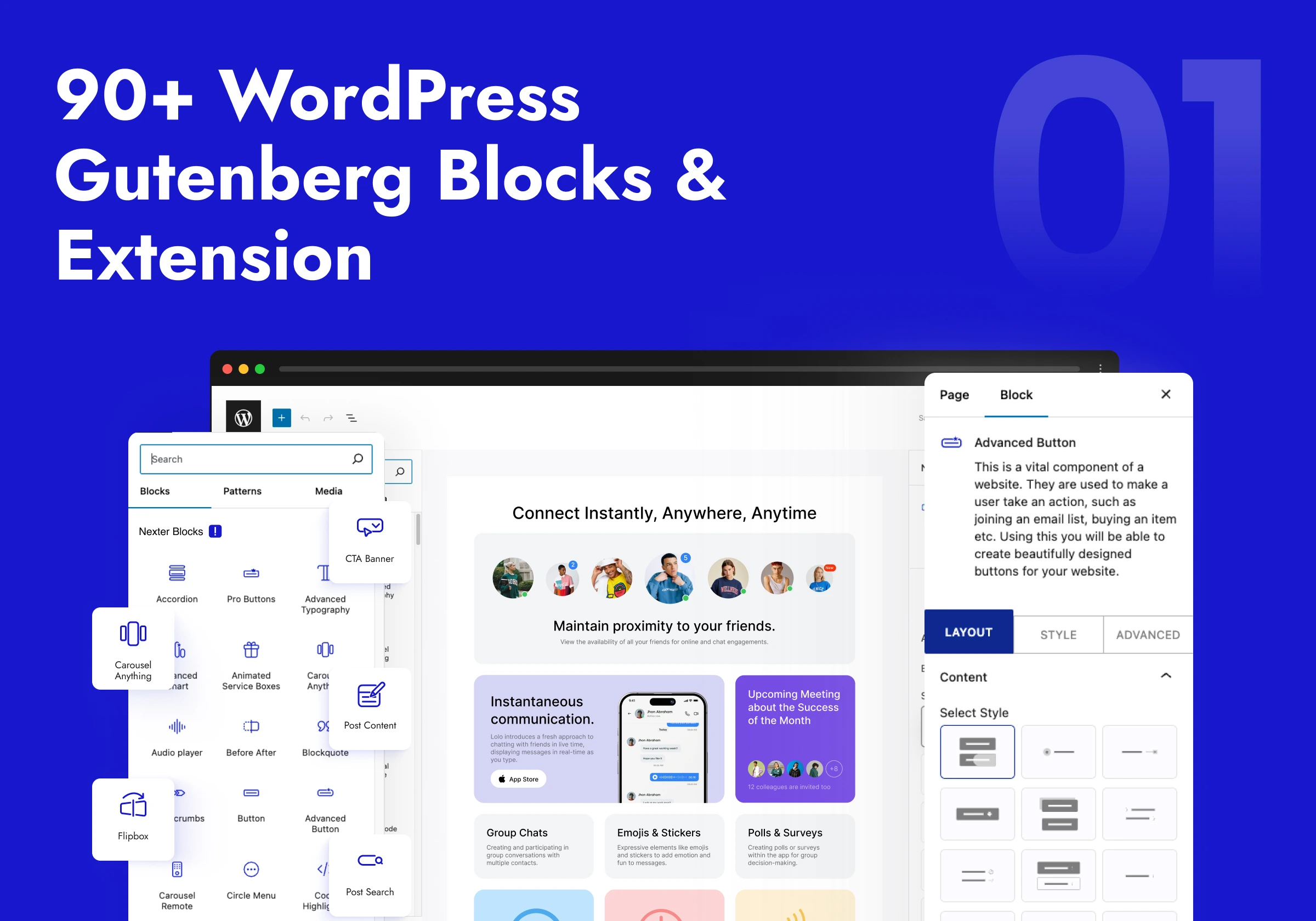 Nexter Blocks Pro-古腾堡编辑器增强与扩展WordPress插件插图2-WP资源海 Nexter Blocks Pro-古腾堡编辑器增强与扩展WordPress插件插图2-WP资源海