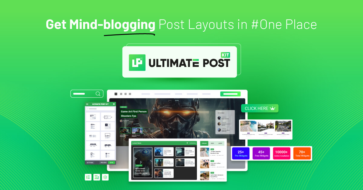 Ultimate Post Kit Pro-文章列表布局/美化Elementor扩展插件