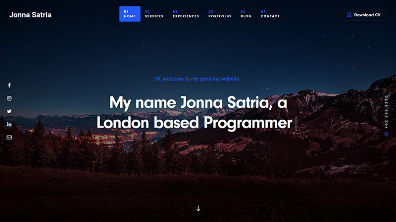 Jonna-专业炫酷多用途的HTML单页网站模板插图2-WP资源海 Jonna-专业炫酷多用途的HTML单页网站模板插图2-WP资源海