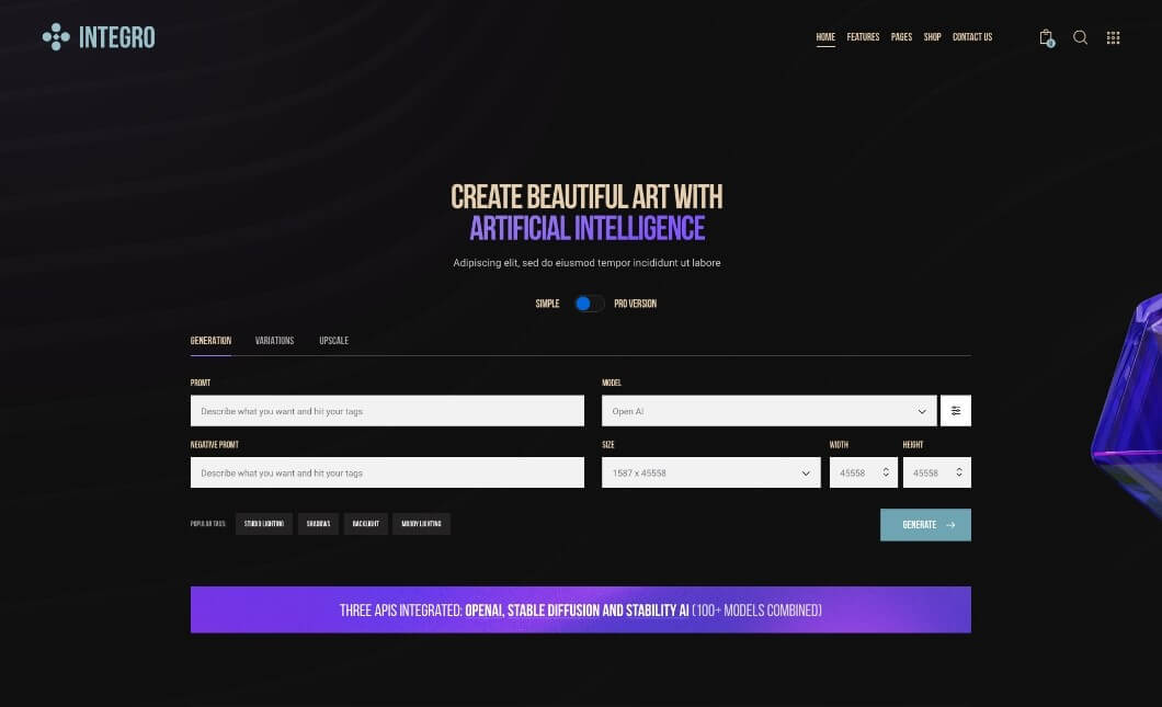Integro-设计绘画IT科技公司网站模板WordPress主题插图3-WP资源海