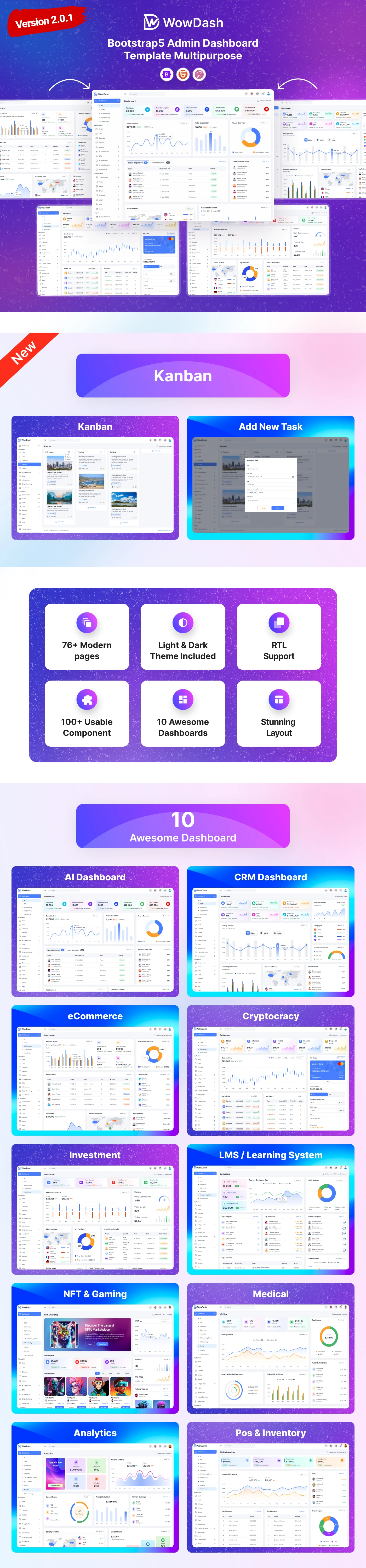 WowDash-漂亮多用途12合1前端开发模板套件插图1-WP资源海