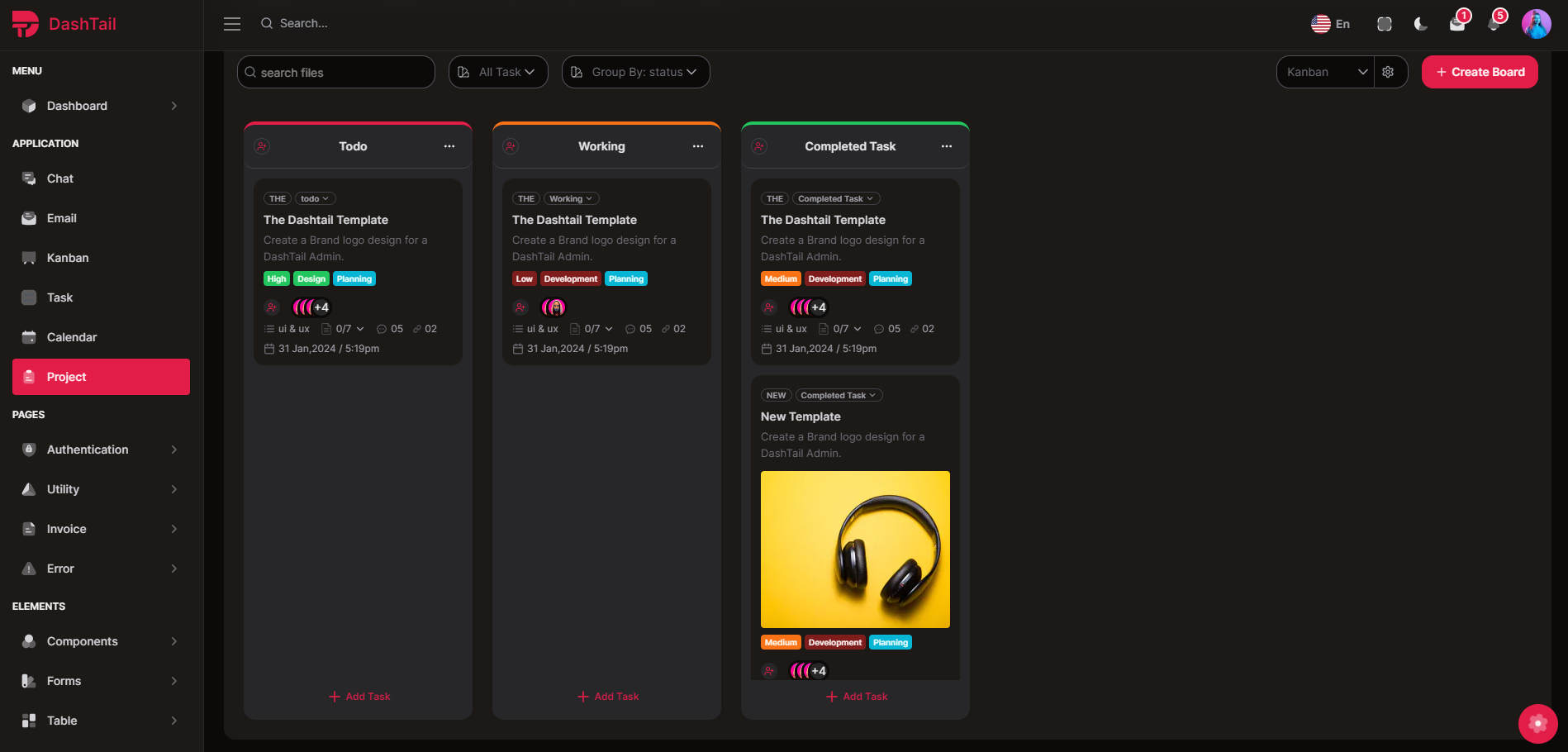 DashTail-Tailwind React Next精品多合一后台管理模板[更至v1.3]插图6-WP资源海