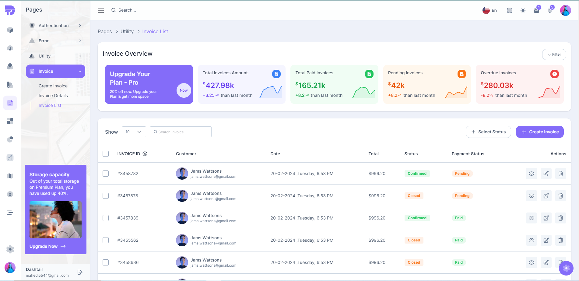 DashTail-Tailwind React Next精品多合一后台管理模板[更至v1.3]插图9-WP资源海