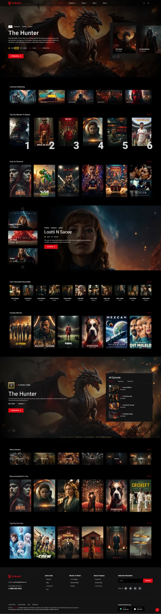 Streamit-前端多框架炫酷电影网站网页模板[更至v5.4.0]插图5-WP资源海