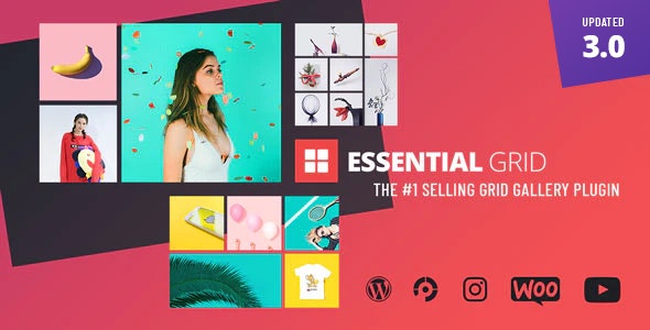 Essential Grid Gallery-网格图片图库相册画廊WordPress插件