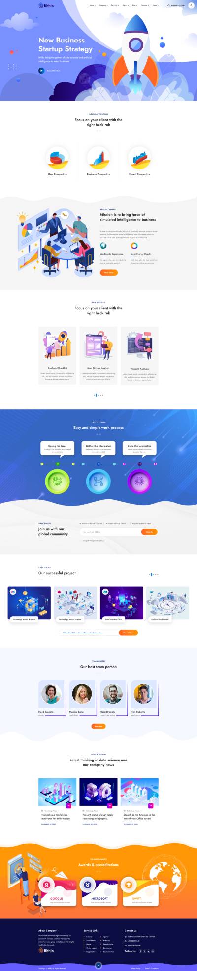 Bithlo：数据科学与人工智能网站HTML模板插图5-WP资源海