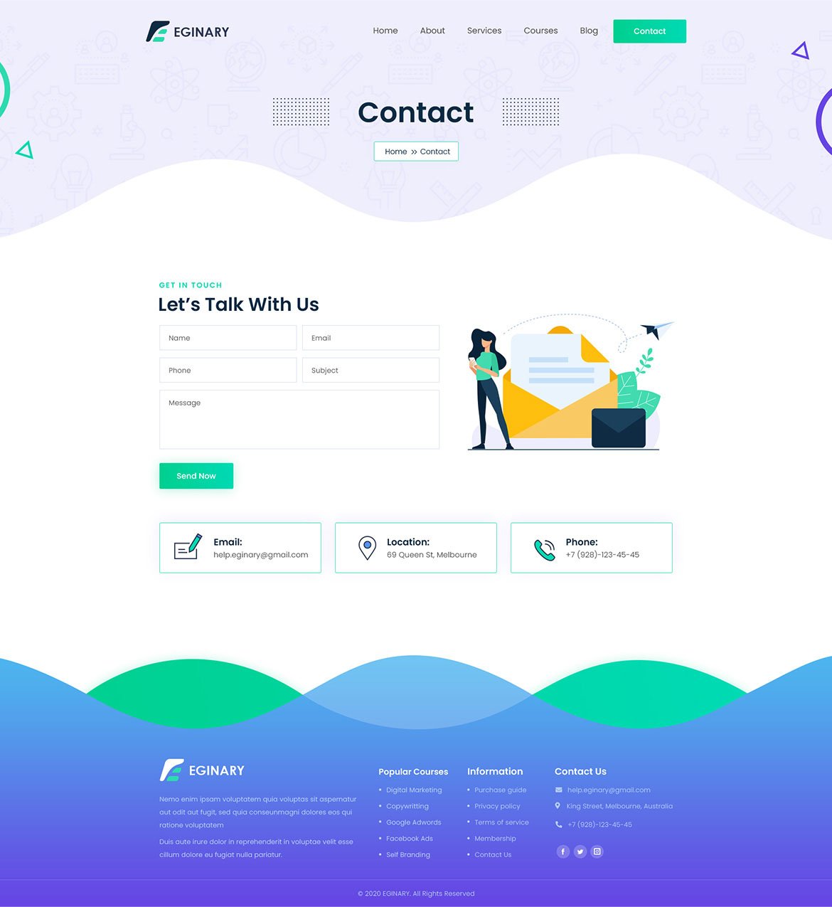 Eginary-教育培训学校大学网站HTML5模板插图5-WP资源海