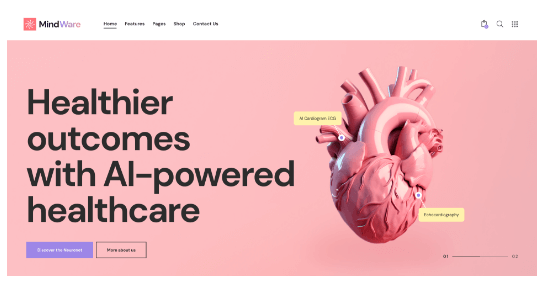 MindWare-人工智能机器学习AI软件WordPress主题插图1-WP资源海 MindWare-人工智能机器学习AI软件WordPress主题插图1-WP资源海