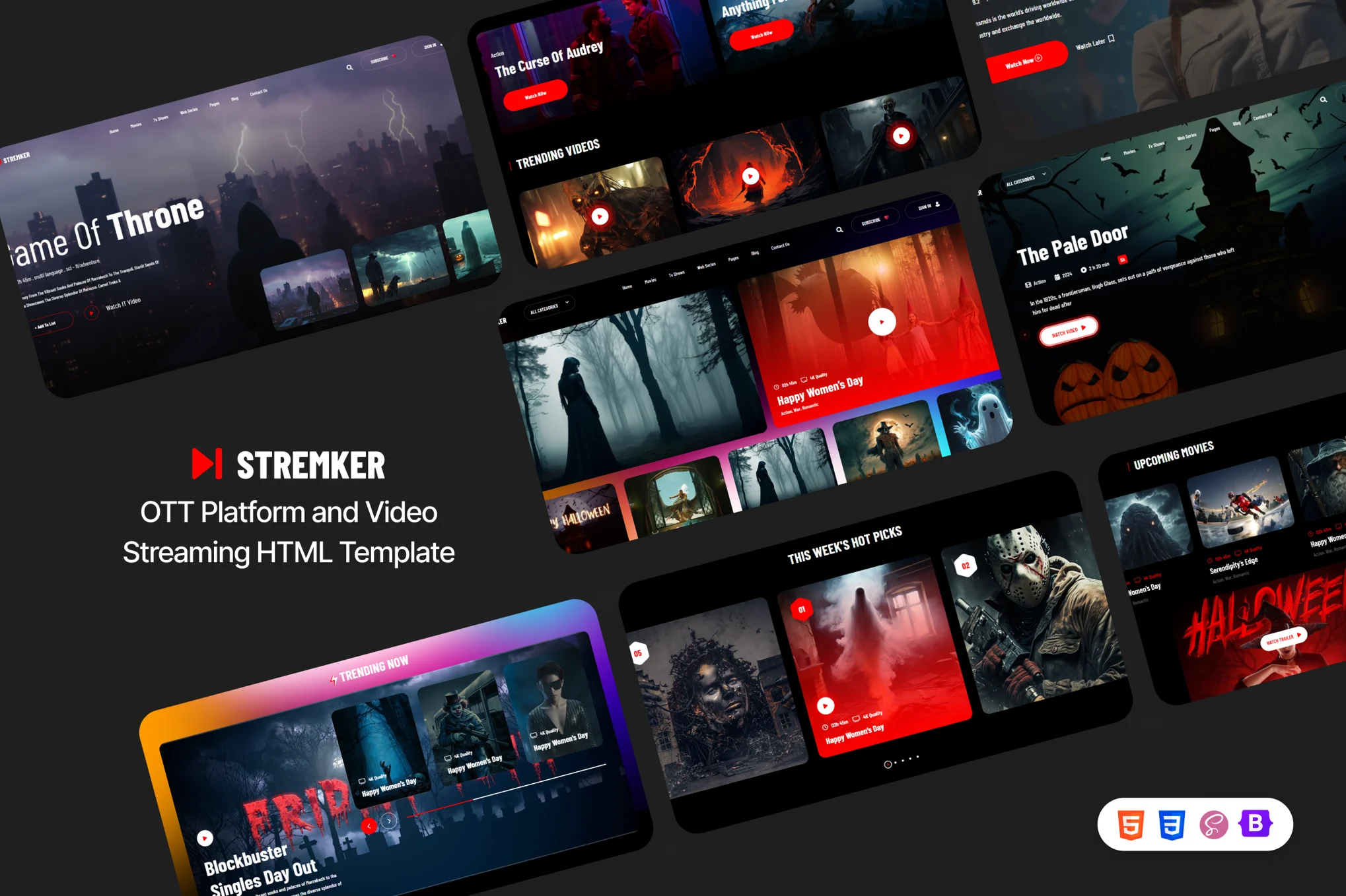 Stremker-超酷炫电影视频流媒体网站HTML模板插图-WP资源海 Stremker-超酷炫电影视频流媒体网站HTML模板插图-WP资源海