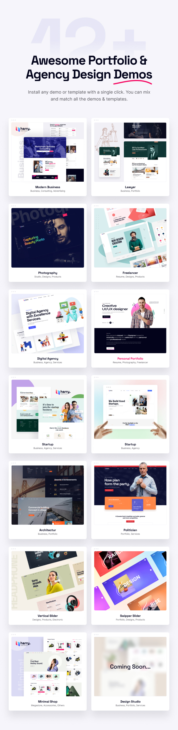 Harry-创意设计多用途畅销款WordPress主题插图5-WP资源海 Harry-创意设计多用途畅销款WordPress主题插图5-WP资源海