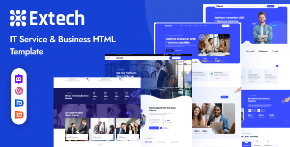 Extech-互联网络IT软件科技公司HTML5网站模板