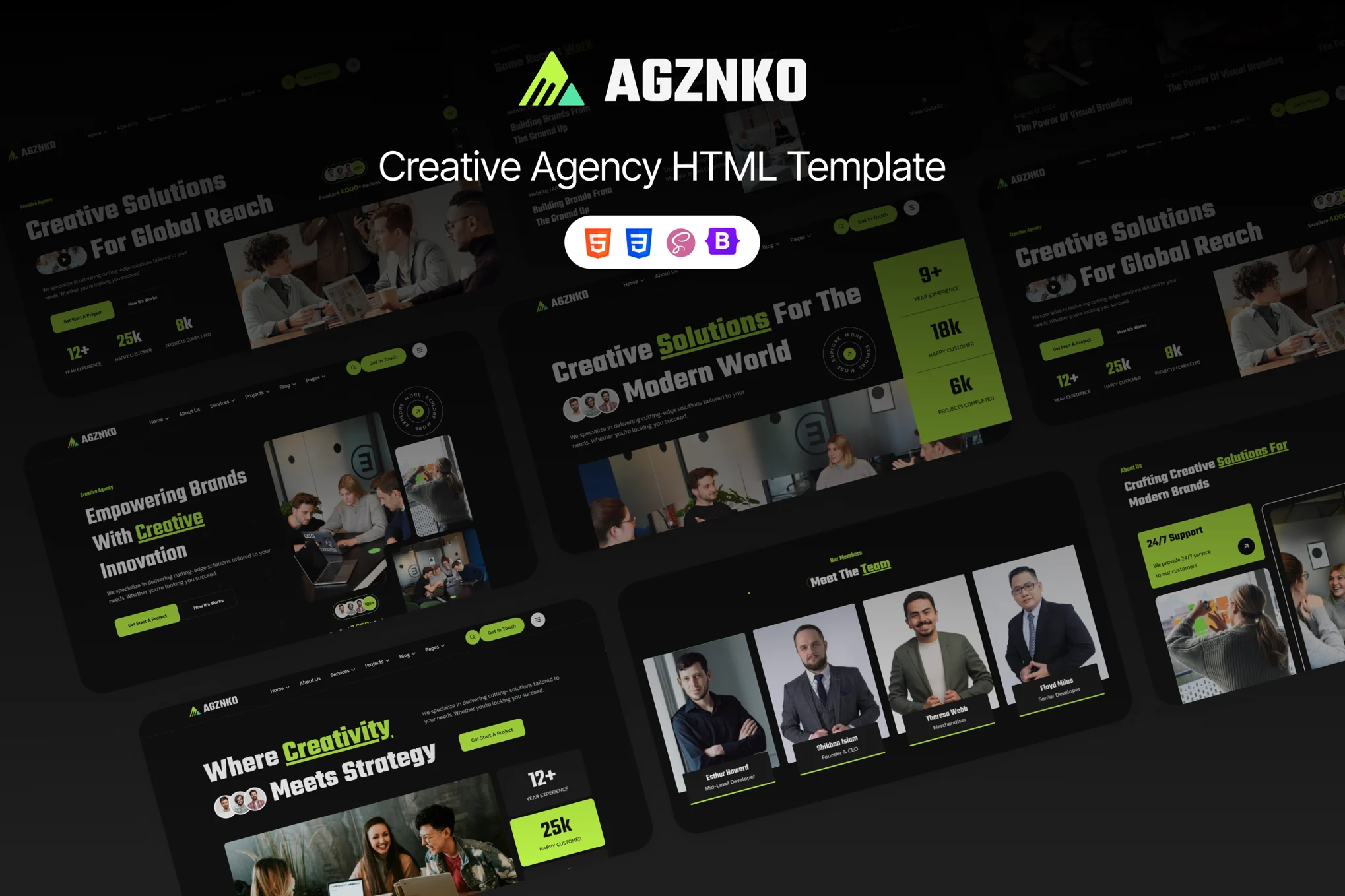 Agznko-创意机构设计公司HTML5网站模板插图1-WP资源海 Agznko-创意机构设计公司HTML5网站模板插图1-WP资源海