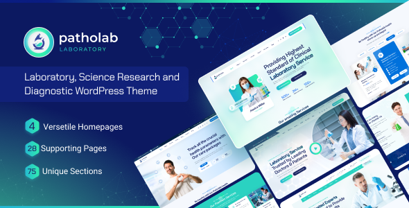 Patholab-实验医药科研中心网站模板WordPress主题[更至v1.0.5]