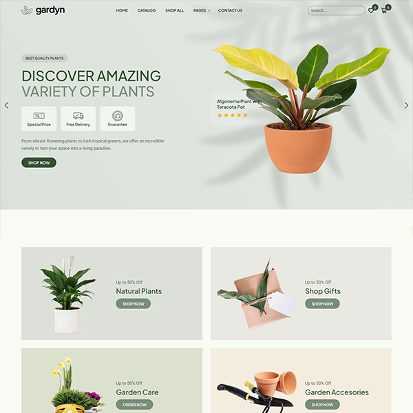 Gardyn-绿植店园艺师景观设计HTML5网站模板插图3-WP资源海 Gardyn-绿植店园艺师景观设计HTML5网站模板插图3-WP资源海