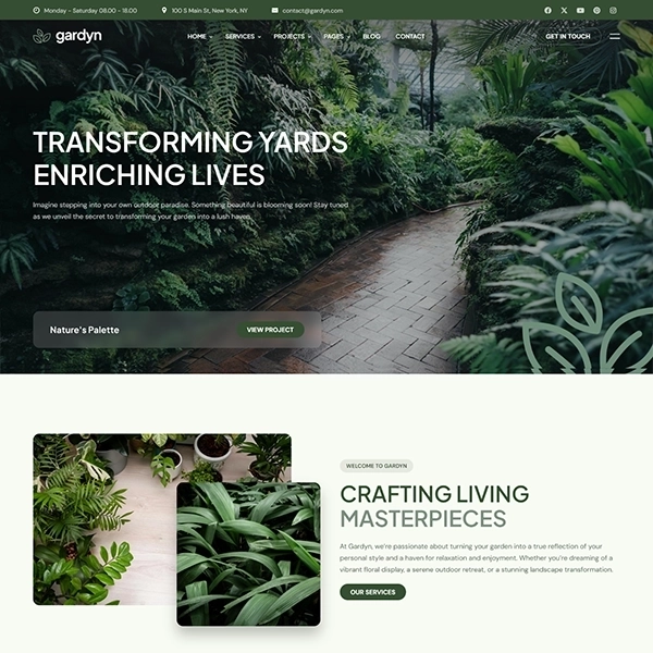 Gardyn-绿植店园艺师景观设计HTML5网站模板插图2-WP资源海 Gardyn-绿植店园艺师景观设计HTML5网站模板插图2-WP资源海