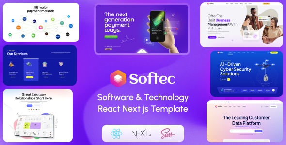 Softec-软件科技公司网站React Next.js模板[更至v2024.5.9]
