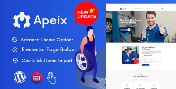 Apeix-汽车修理维修保养服务中心WordPress主题[更至v2.0.1]