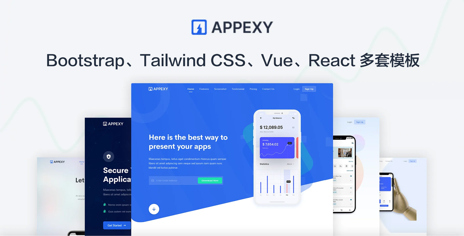 Appexy-漂亮多用途企业网站模板多版本下载插图-WP资源海 Appexy-漂亮多用途企业网站模板多版本下载插图-WP资源海
