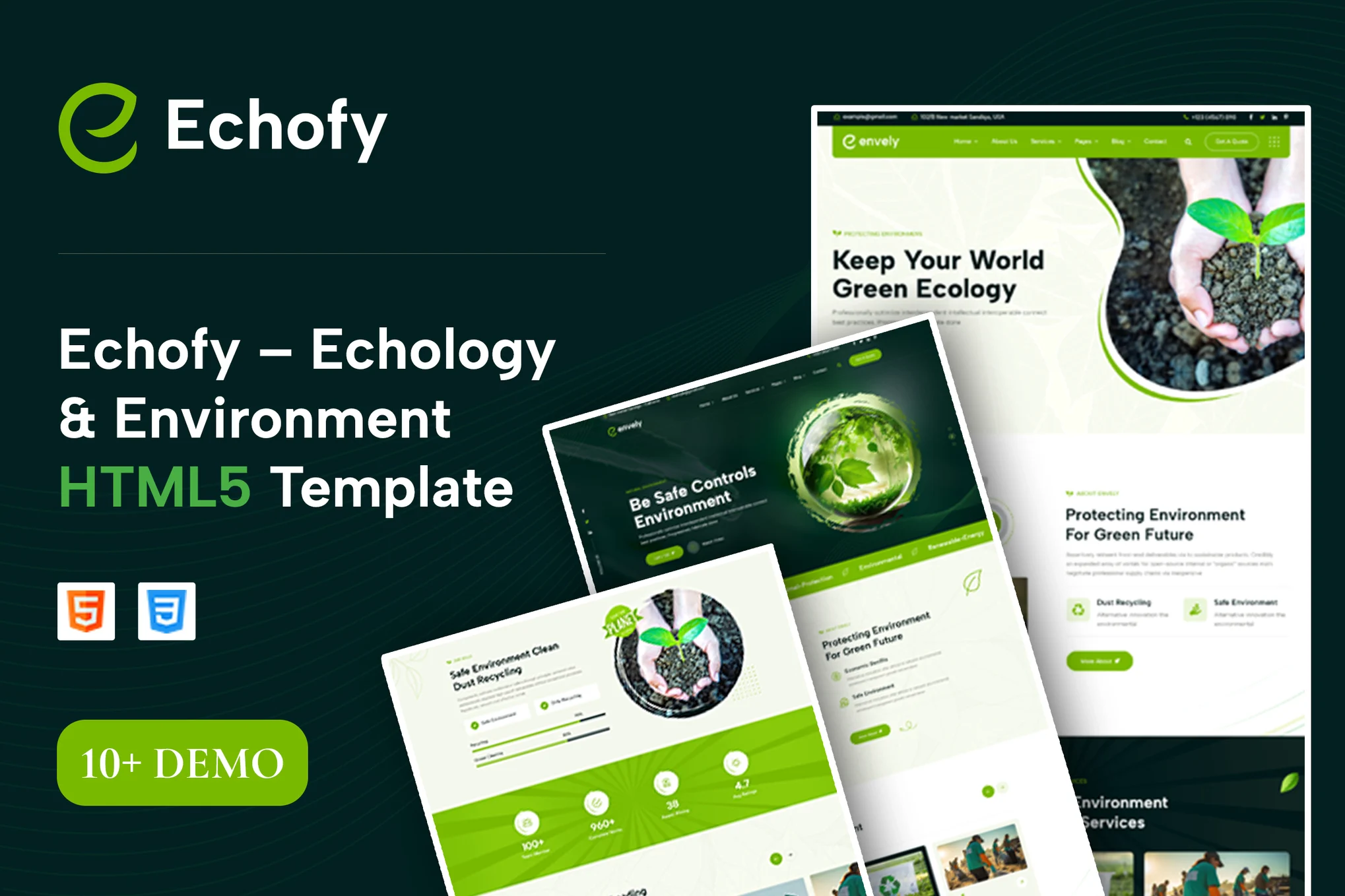 Echofy-绿色能源环保组织太阳能网站HTML5模板插图1-WP资源海 Echofy-绿色能源环保组织太阳能网站HTML5模板插图1-WP资源海