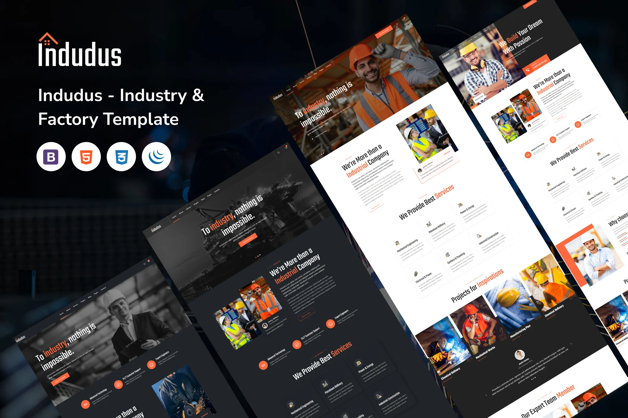Indudus-工业工厂建筑施工维修HTML5网站模板插图-WP资源海 Indudus-工业工厂建筑施工维修HTML5网站模板插图-WP资源海