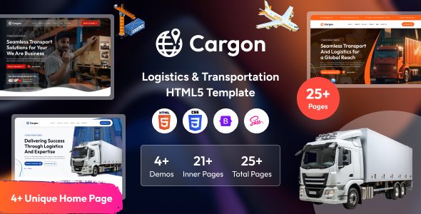Cargon-物流快递卡车货物运输网站HTML5模板